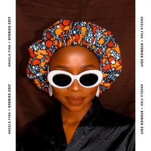 Ankara bonnet| satin lined bonnet | Ankara satin-lined bonnets head cover